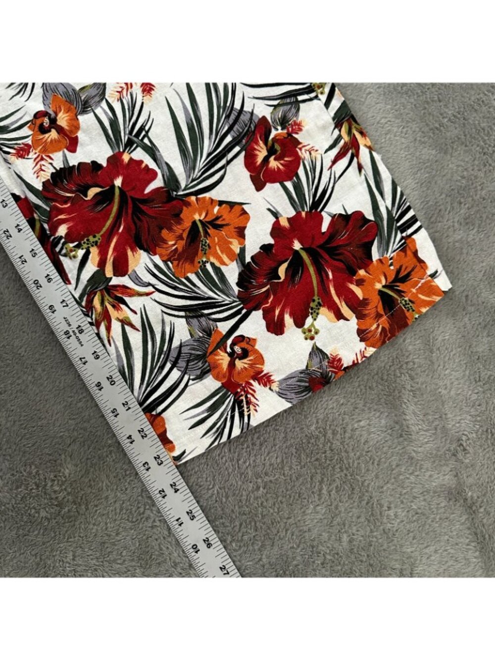 NWT Haven + Blair Linen Rayon Pull On Wide Leg Pants SMALL Tropical - Picture 6 of 6